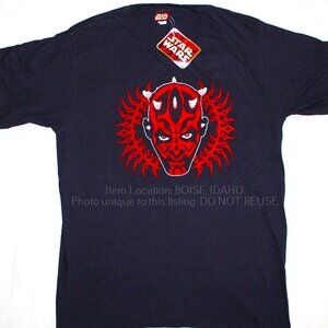 Sith DARTH MAUL Star Wars Episode I shirt licensed NEW w/ TAGS vintage deadstock